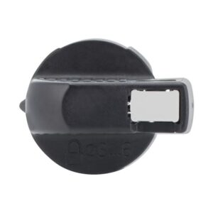 Eaton AK-PZK0, black circular plastic with white tab and thumb grip,