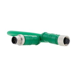 Eaton SWD4-M3LR5-2S, Smartwire green round cable with M12 plug and socket