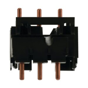 Eaton PKZM0-XDM32ME, black plastic casing with copper connection prongs top and bottom