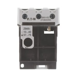 Eaton ZB65-XEZ, white and black plastic casing with terminals marked L1 to L3